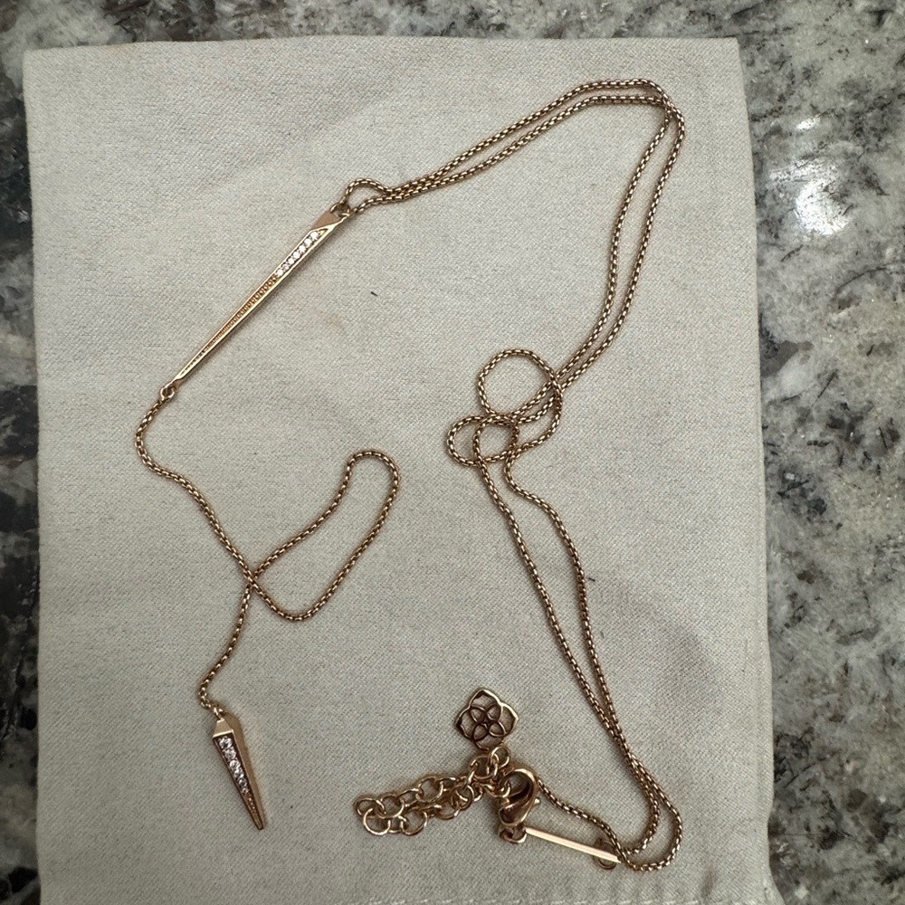 Rose Gold Kendra Scott Necklace